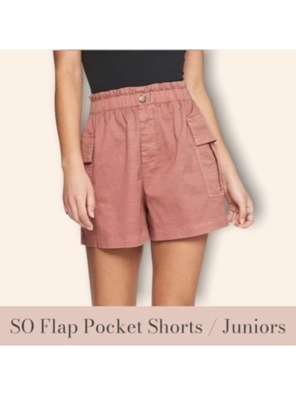 SO Flap Pocket Shorts In Petalwood Rose